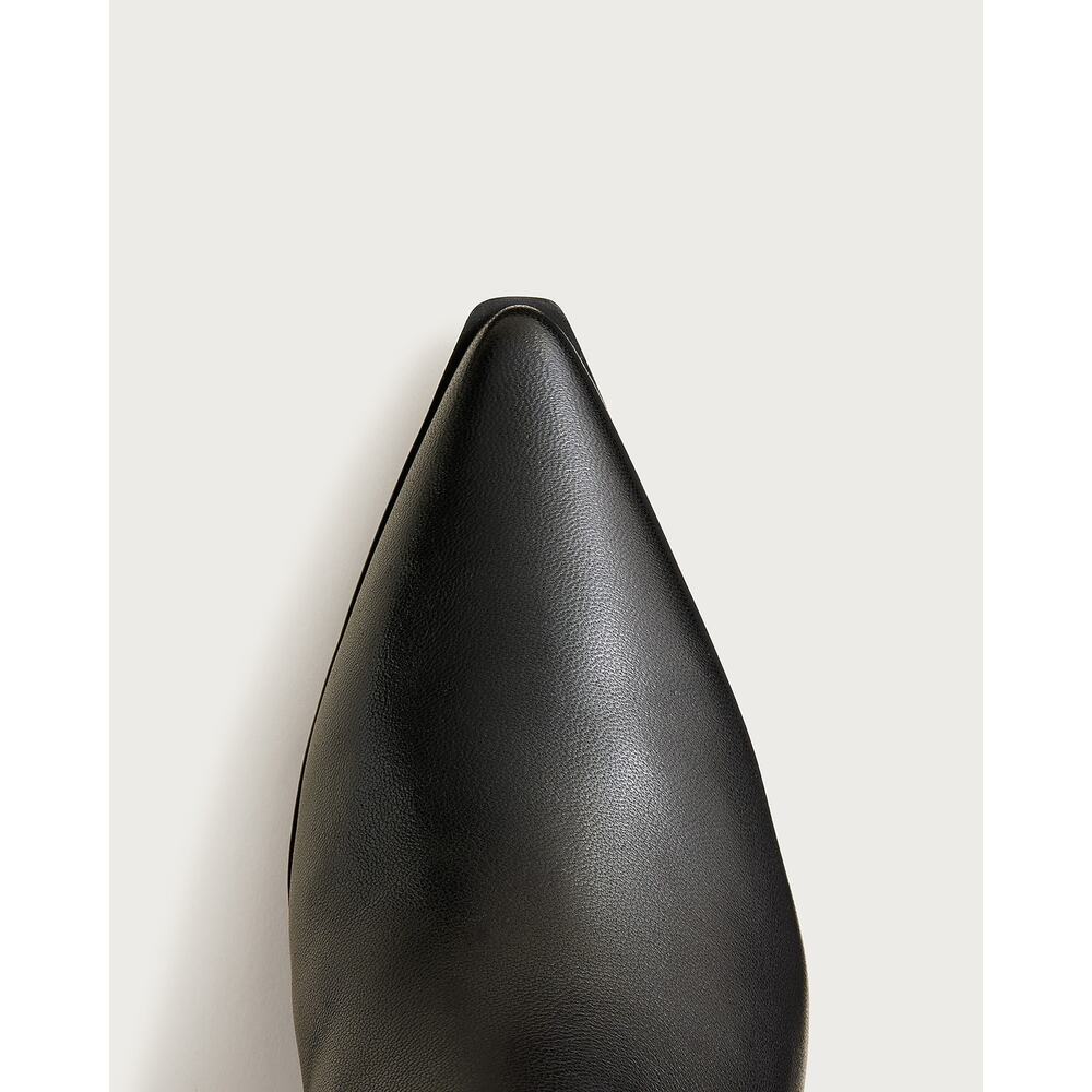 J. Crew Women’s New Stevie Knee-High Boots Pull-On in Leather Black Size 11 NWOT - Picture 3 of 12